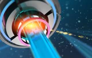 Laser therapy beam being used by Chiropractor in Marine City MI