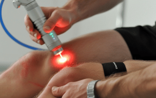 Laser therapy treatment for knee pain